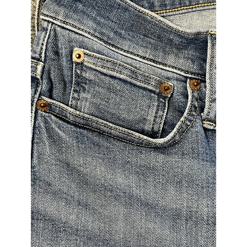 J.Crew midrise Flare Crop‎ Jeans Women 33p Blue Light Wash